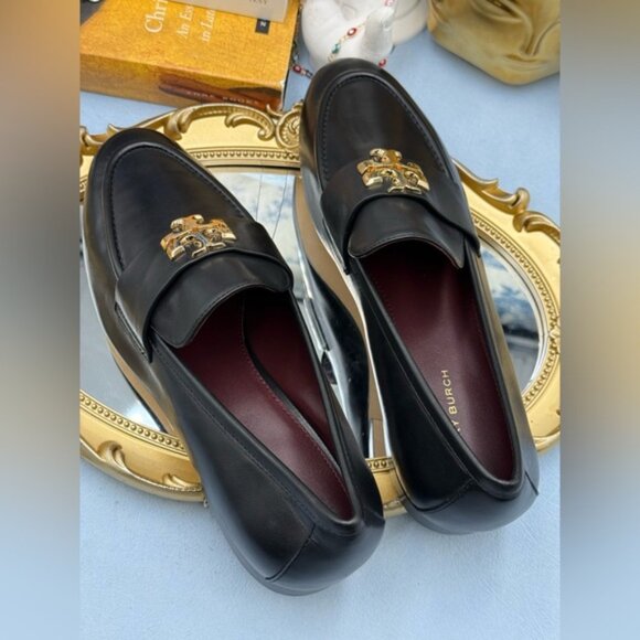 🆕 TORY BURCH 🧿 NWOB Eleanor Loafer, Perfect Black - Sz 7.5 - Picture 10 of 15